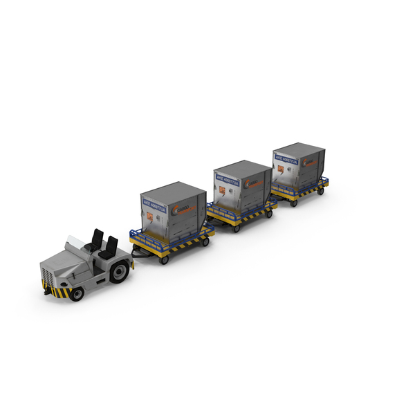 Baggage Cart: Airport Tug Clark CT30 Carrying Passengers Luggage PNG & PSD Images Baggage Cart: Airport Tug Clark CT30 Carrying Passengers Luggage PNG & PSD Images