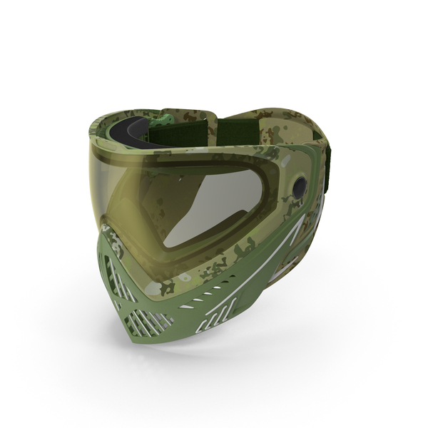 Paintball: Airsoft Full Face Mask Camo PNG & PSD Images