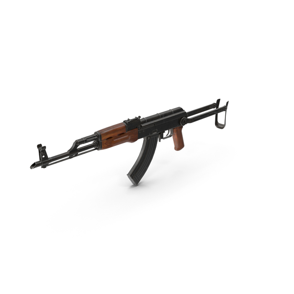 Automatic Rifle: AKMS LMG 10 Wood PNG & PSD Images