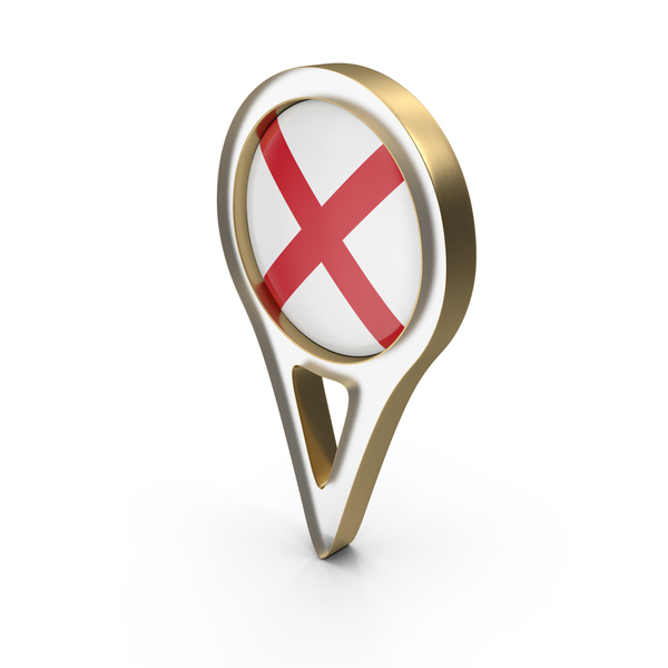 Symbols: Alabama Flag Location Pin Symbol PNG & PSD Images