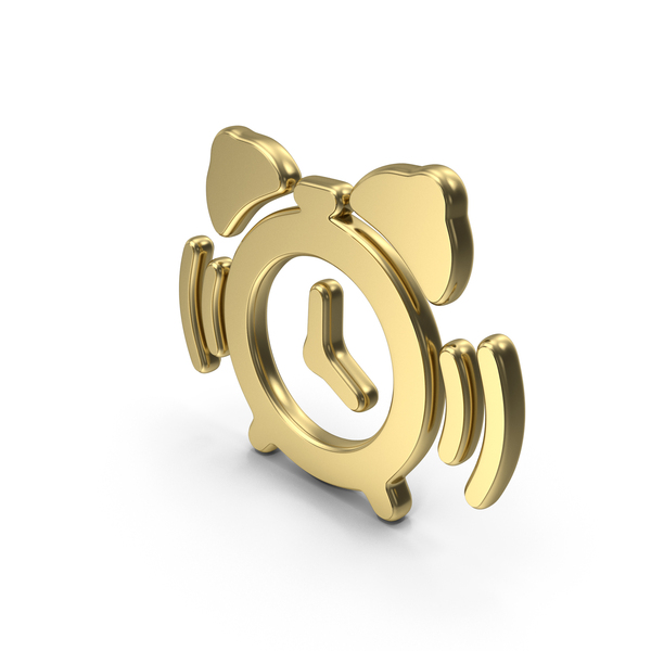 Logo: Alarm Clock Symbol Gold PNG & PSD Images Logo: Alarm Clock Symbol Gold PNG & PSD Images