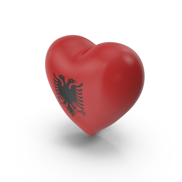Albania Heart Flag PNG & PSD Images Albania Heart Flag PNG & PSD Images
