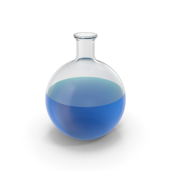 Lab Equipment: Alchemical Flask Big Blue PNG & PSD Images