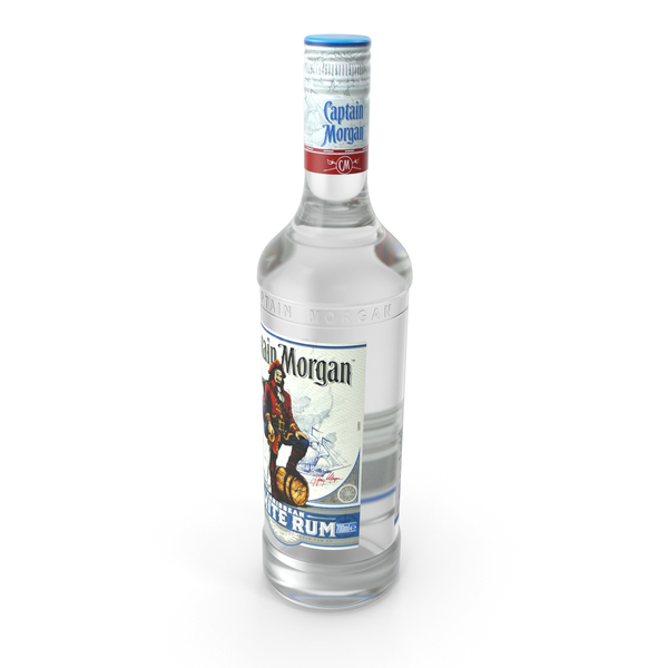 Alcohol Bottle Captain Morgan Caribbean White Rum 700ml PNG Images