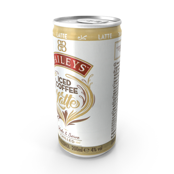 Soda: Alcohol Can Baileys Iced Coffee Latte 200ml PNG & PSD Images