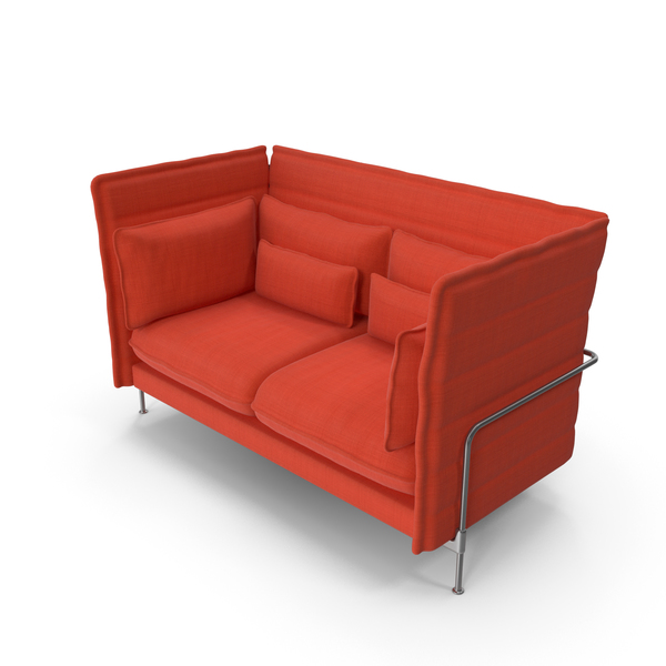 Alcova Double Orange Sofa PNG & PSD Images Alcova Double Orange Sofa PNG & PSD Images