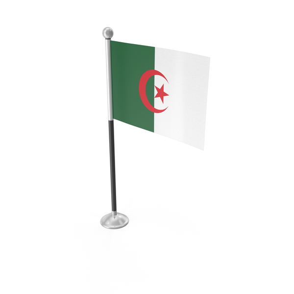Algeria Desk Small Stand Flag PNG & PSD Images