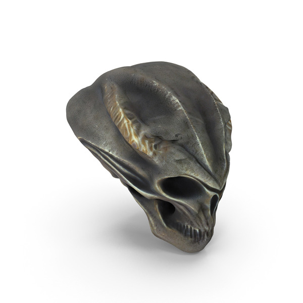 Alien Skull With Sharp Horns PNG & PSD Images