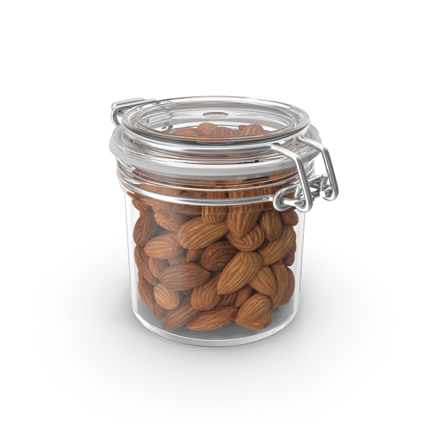 Almond Nuts in a Glass Jar PNG & PSD Images Almond Nuts in a Glass Jar PNG & PSD Images