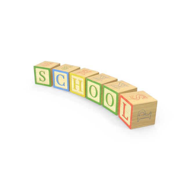 Alphabet Blocks School PNG & PSD Images