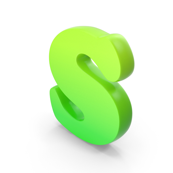 Roman: Alphabet Capital S Bold Font Style Green PNG & PSD Images