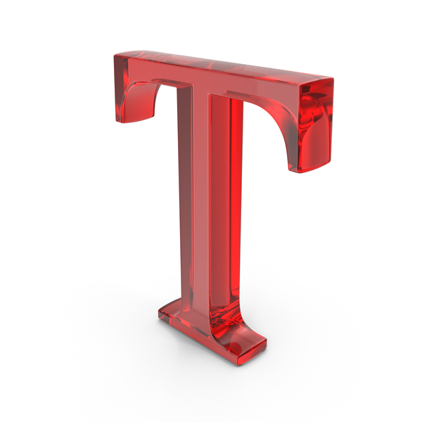 Alphabet Capital Times Roman Red T Glass PNG Images & PSDs for Download ...