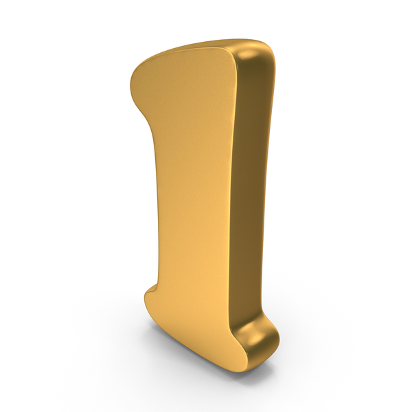 Roman: Alphabet l Bold Font Style Gold PNG & PSD Images