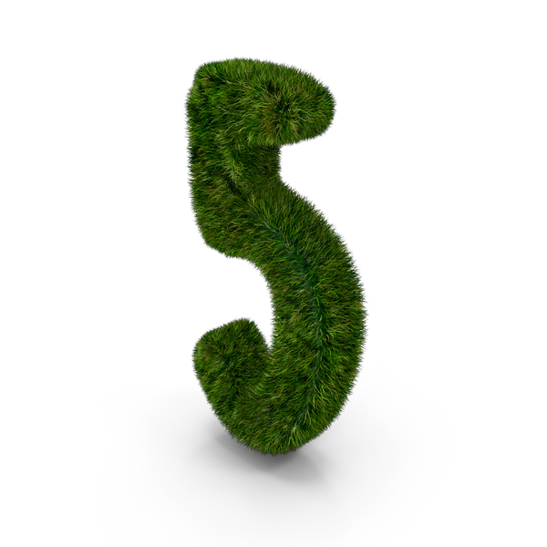 Roman: Alphabet Number 5 Grass PNG & PSD Images