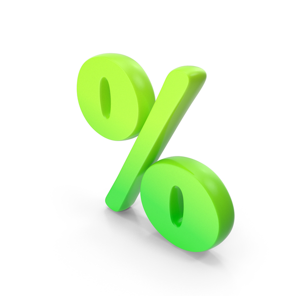 Roman: Alphabet Precentage Bold Font Style Green PNG & PSD Images