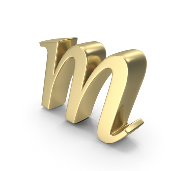 Alphabet Time's Roman Italic Small Gold M PNG & PSD Images Alphabet Time's Roman Italic Small Gold M PNG & PSD Images