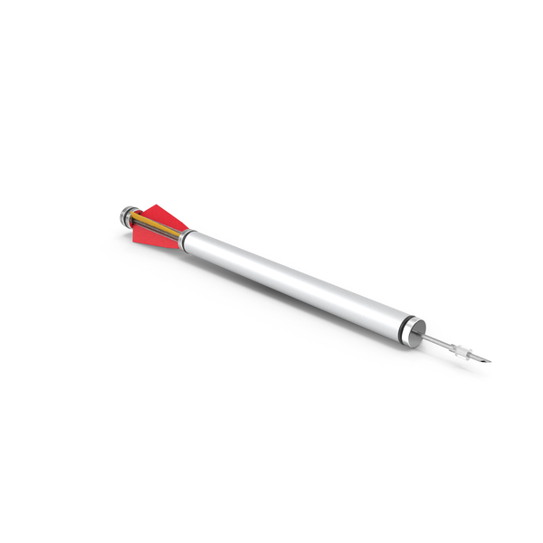 Aluminium Reusable Dart Syringe PNG & PSD Images