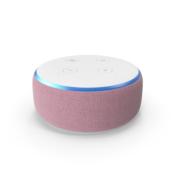 Mini Speaker: Amazon Echo Dot 3rd Generation Plum PNG & PSD Images