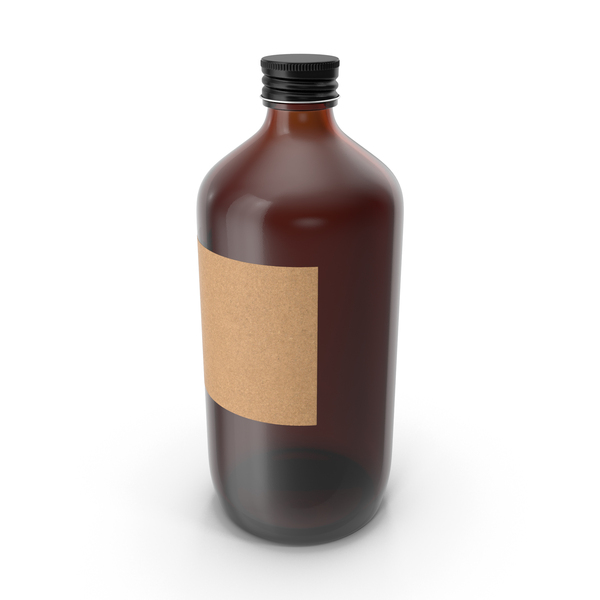 Amber Glass Bottle With Blank Label PNG & PSD Images Amber Glass Bottle With Blank Label PNG & PSD Images