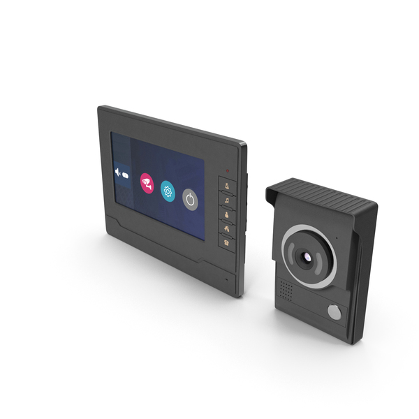 Amocam Video Intercom System Set PNG & PSD Images Amocam Video Intercom System Set PNG & PSD Images