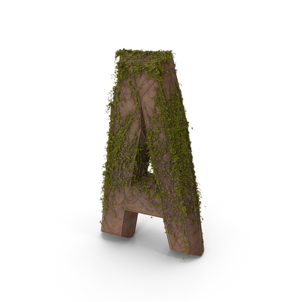 Language: Ancient Stone with Ivy Letter A PNG & PSD Images Language: Ancient Stone with Ivy Letter A PNG & PSD Images