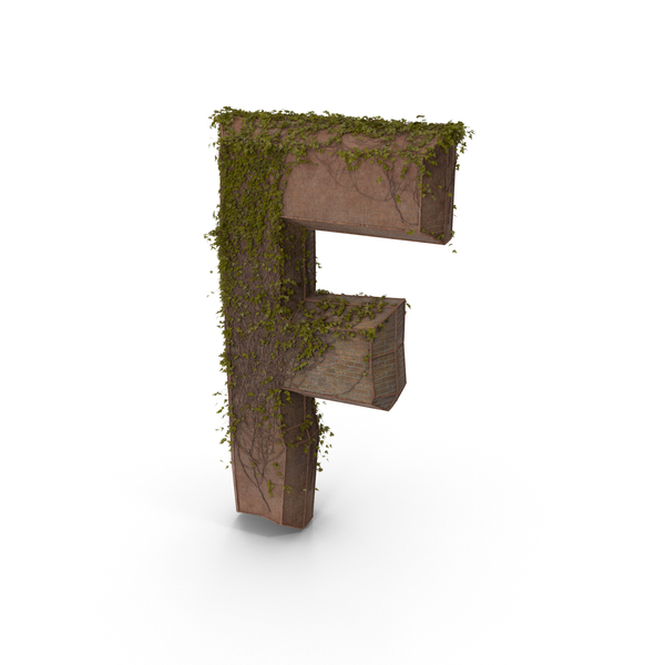 Language: Ancient Stone With Ivy Letter F PNG & PSD Images Language: Ancient Stone With Ivy Letter F PNG & PSD Images