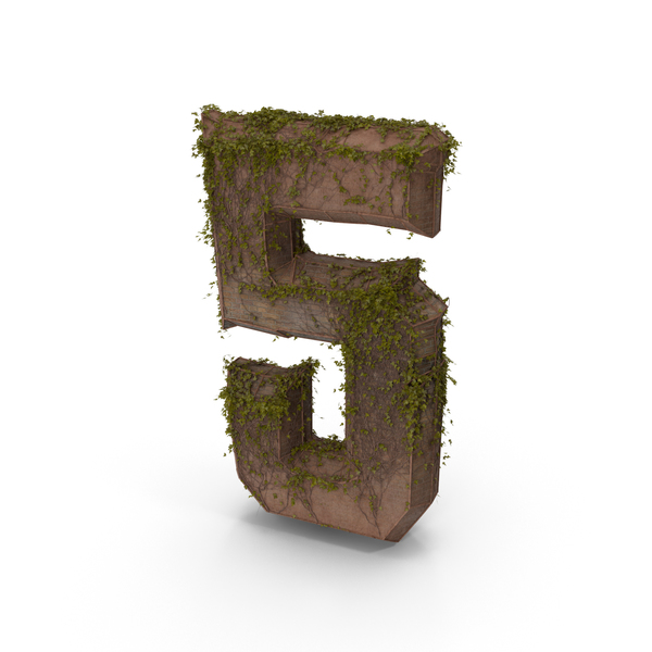 Ancient Stone with Ivy Number 5 PNG & PSD Images Ancient Stone with Ivy Number 5 PNG & PSD Images