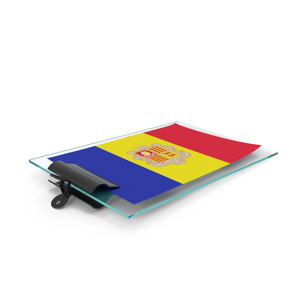 Andorra Flag Paper On Pad PNG & PSD Images