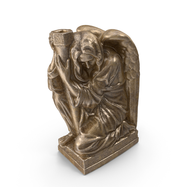 Statuette: Angel Holder Bronze PNG & PSD Images Statuette: Angel Holder Bronze PNG & PSD Images