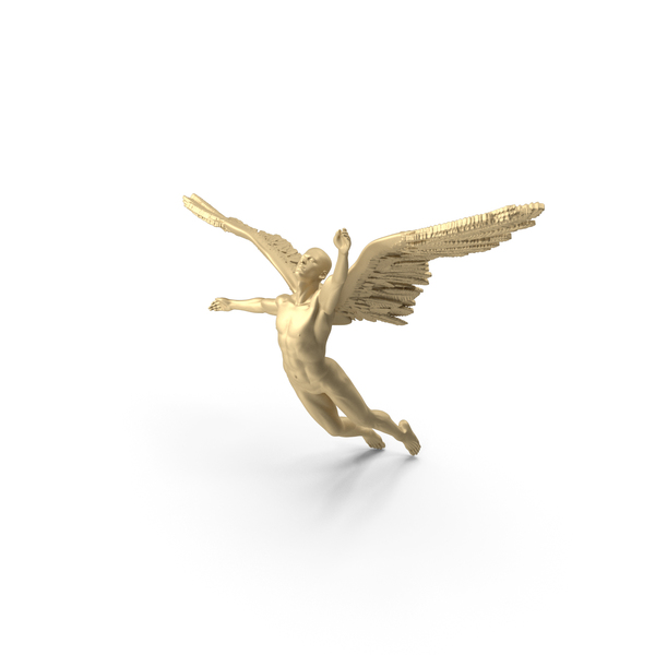 Angel - Male Figure - Gold PNG & PSD Images Angel - Male Figure - Gold PNG & PSD Images