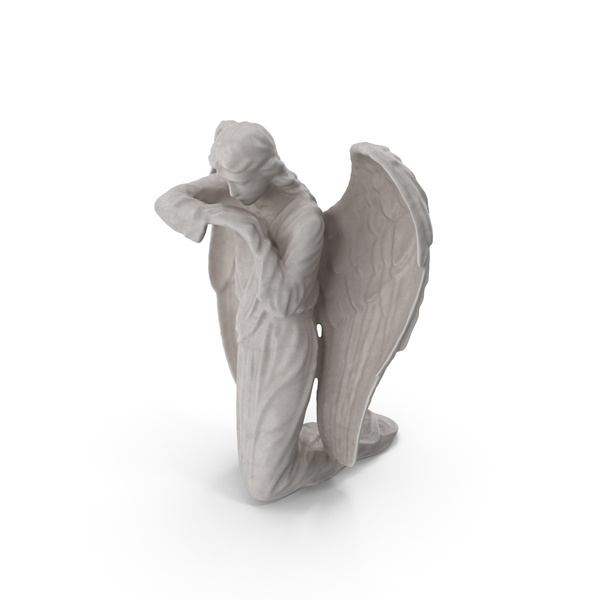 Statuette: Angel on Knee PNG & PSD Images