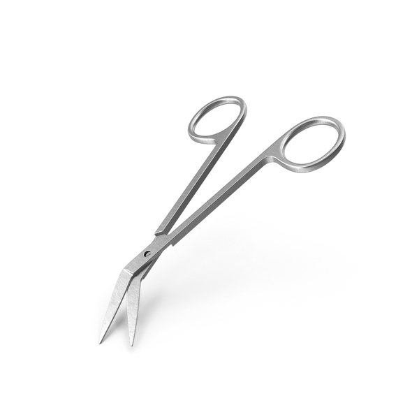 Angled Medical Scissors PNG & PSD Images