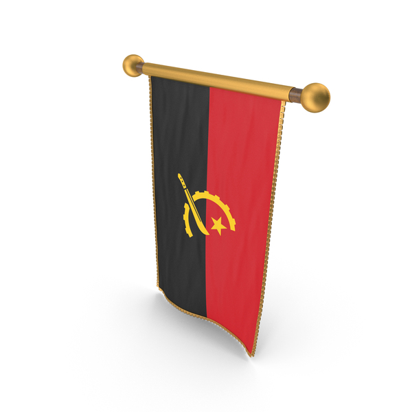 Angola Country Hanging Flag Design PNG & PSD Images Angola Country Hanging Flag Design PNG & PSD Images