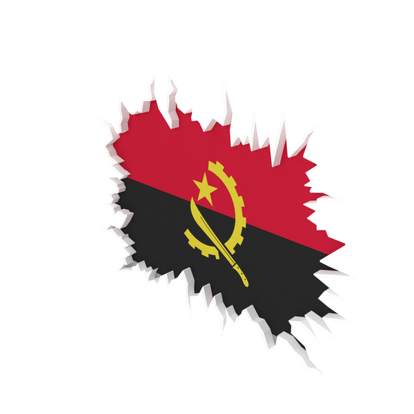 Angola Flag Inside Cracked Wall Png Images And Psds For Download