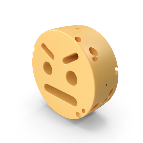Angry Smiley Face Cheese PNG & PSD Images