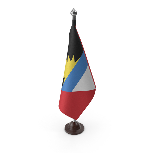 Antigua Barbuda Cloth Flag Stand PNG & PSD Images