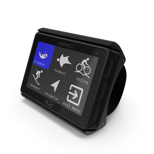 Instrument: AON2 X2 Digital Skydiving GPS Altimeter PNG & PSD Images Instrument: AON2 X2 Digital Skydiving GPS Altimeter PNG & PSD Images