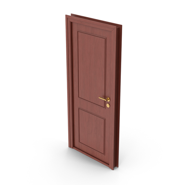 Interior: Apartment Door Dark Wood PNG & PSD Images