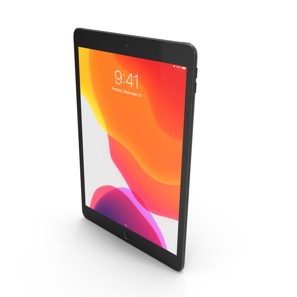 Tablet Computer: Apple iPad 7 10.2 Space Gray PNG & PSD Images Tablet Computer: Apple iPad 7 10.2 Space Gray PNG & PSD Images