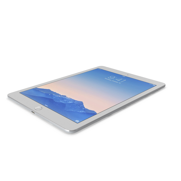 Tablet Computer: Apple iPad Air 2 Silver PNG & PSD Images Tablet Computer: Apple iPad Air 2 Silver PNG & PSD Images