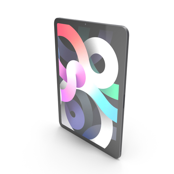 Tablet Computer: Apple iPad Air 4 2020 Space Gray PNG & PSD Images