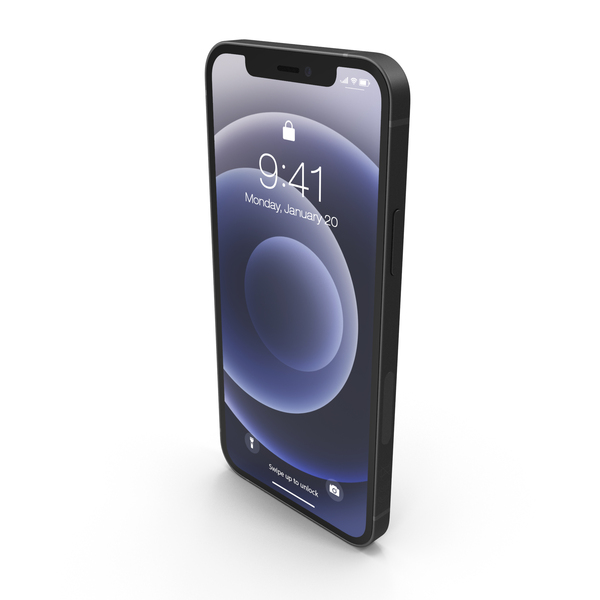 Smartphone: Apple iPhone 12 Black PNG & PSD Images Smartphone: Apple iPhone 12 Black PNG & PSD Images