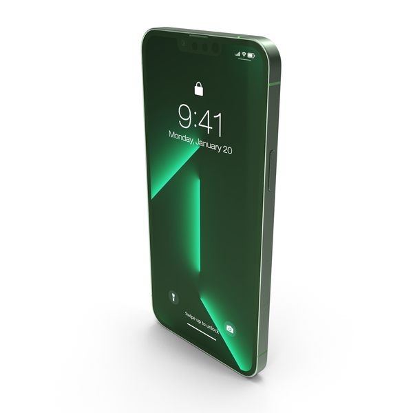 Smartphone: Apple iPhone 13 Pro Max Alpine Green PNG & PSD Images