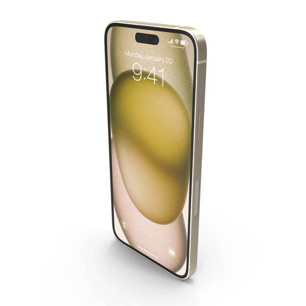 Smartphone Camera: Apple IPhone 15 Plus Yellow PNG & PSD Images