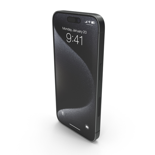 Smartphone: Apple IPhone 15 Pro Black Titanium PNG & PSD Images Smartphone: Apple IPhone 15 Pro Black Titanium PNG & PSD Images