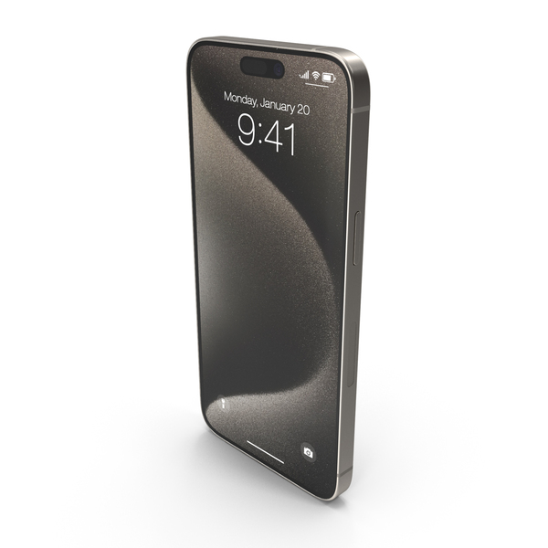 Smartphone: Apple IPhone 15 Pro Max Natural Titanium PNG & PSD Images