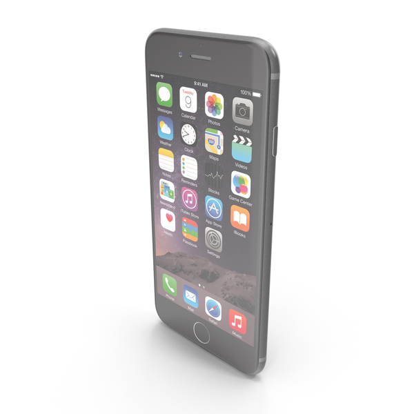 Smartphone: Apple iPhone 6 Plus Space Gray PNG & PSD Images Smartphone: Apple iPhone 6 Plus Space Gray PNG & PSD Images