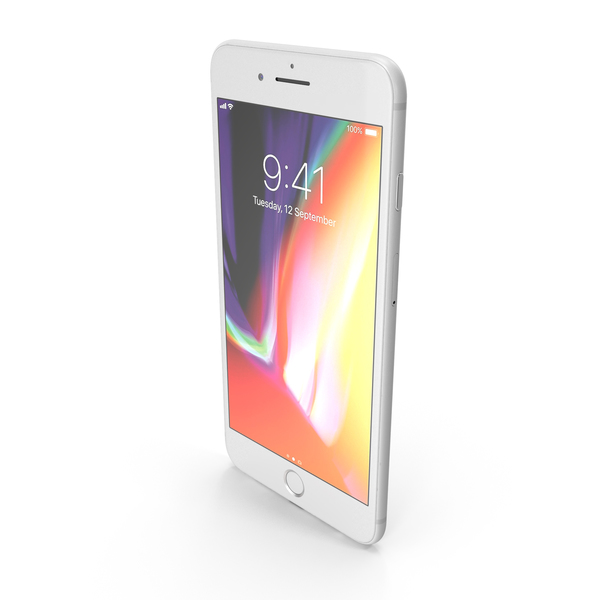Apple iPhone 8 Plus Silver PNG & PSD Images