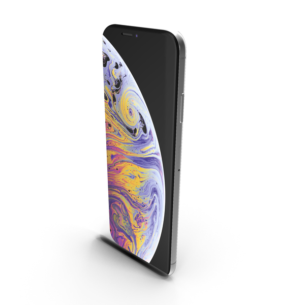 Smartphone: Apple iPhone Xs Max Silver PNG & PSD Images Smartphone: Apple iPhone Xs Max Silver PNG & PSD Images