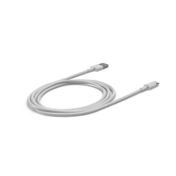 Apple Lightning to USB Cable PNG & PSD Images Apple Lightning to USB Cable PNG & PSD Images